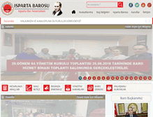 Tablet Screenshot of ispartabarosu.org.tr